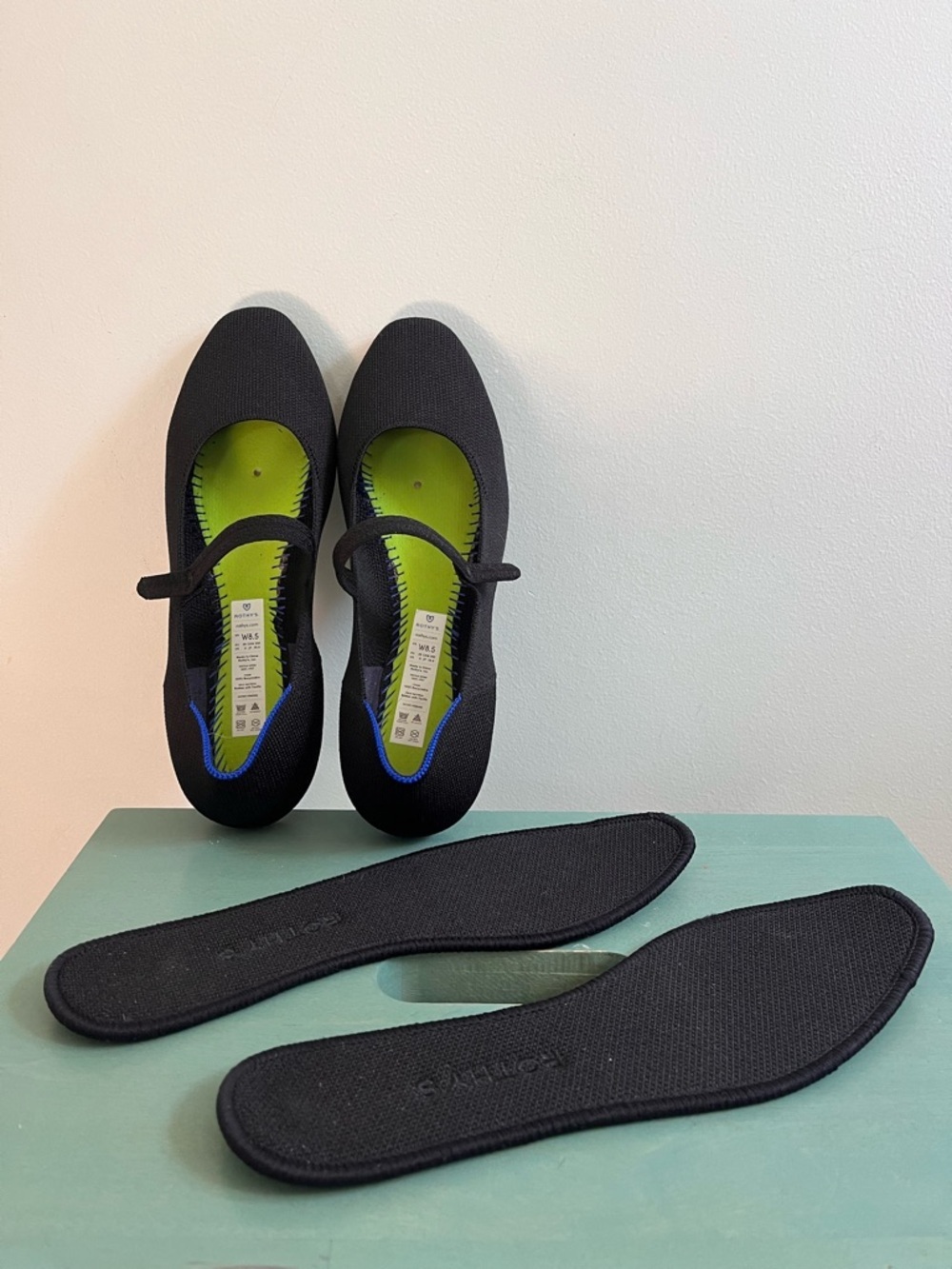 Rothy’s EUC women’s 8.5 The Square Black Mary Jane Flats - Picture 8 of 13